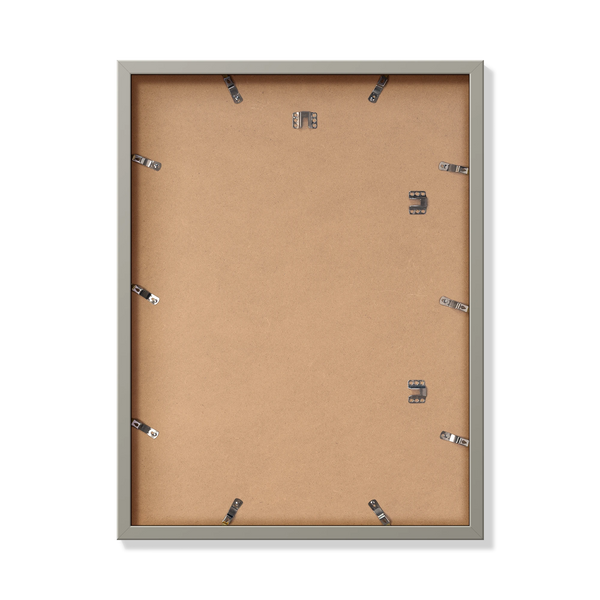 Back of gray 18x24 in frame with hanging hardware