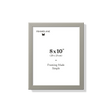 Gray picture frame 8x10 in, front view