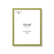 Khaki green picture frame 12x16 in, front view