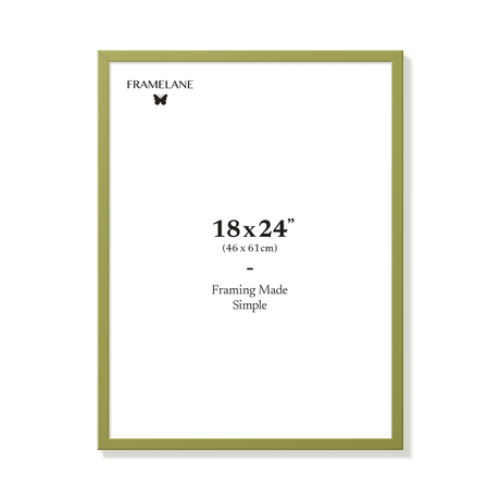 Khaki green picture frame 18x24 in, front view