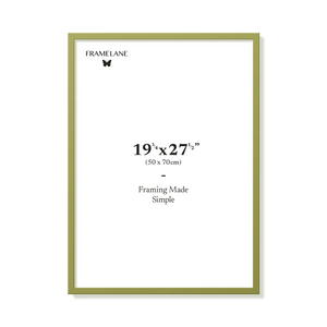 Khaki green picture frame 50x70 cm, front view