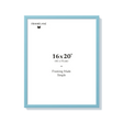 Light blue picture frame 16x20 in, front view