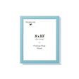 Light blue picture frame 8x10 in, front view