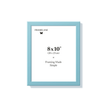 Light blue picture frame 8x10 in, front view
