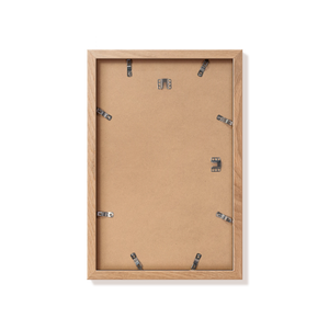 Back of natural oak 11x17 in frame with hanging hardware