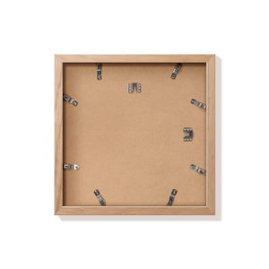 Back of natural oak 12x12 in frame with hanging hardware