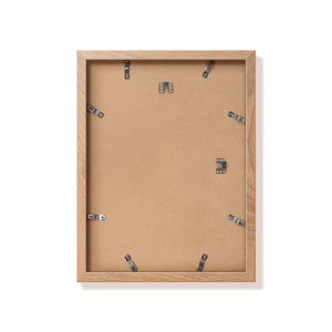 Back of natural oak 12x16 in frame with hanging hardware