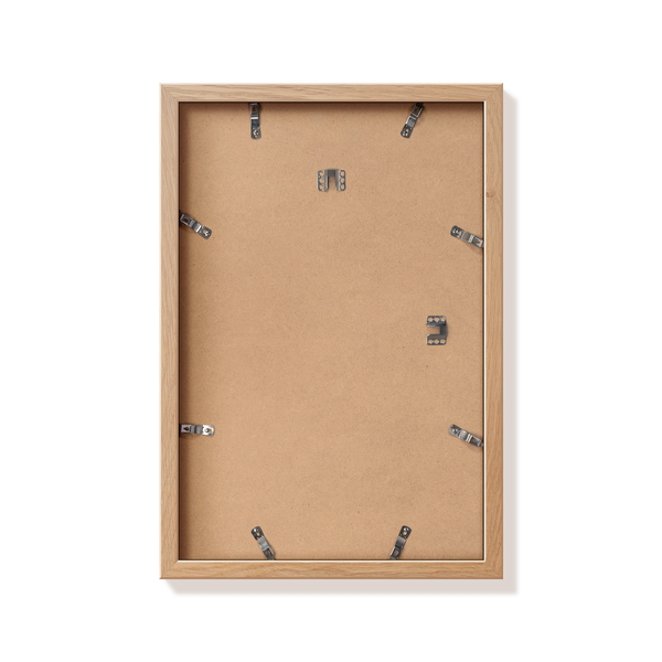 Back of natural oak 12x18 in frame with hanging hardware