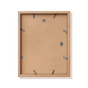 Back of natural oak 14x18 in frame with hanging hardware