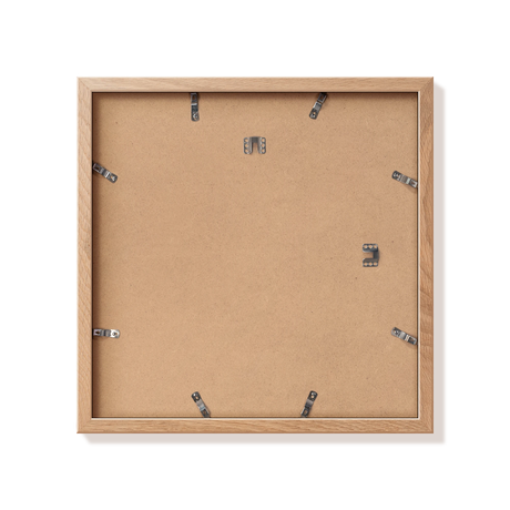Back of natural oak 16x16 in frame with hanging hardware