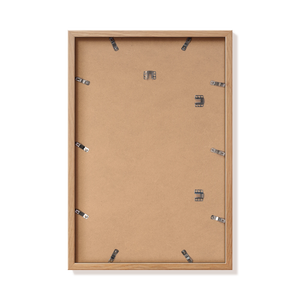 Back of natural oak 16x24 in frame with hanging hardware