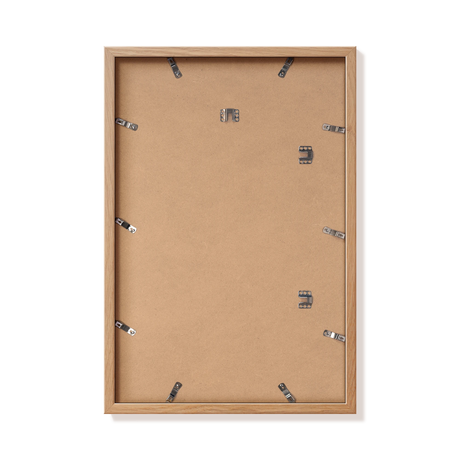 Back of natural oak 16x24 in frame with hanging hardware
