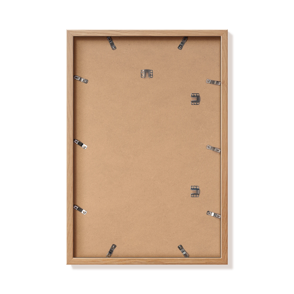 Back of natural oak 16x24 in frame with hanging hardware
