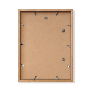 Back of natural oak 18x24 in frame with hanging hardware