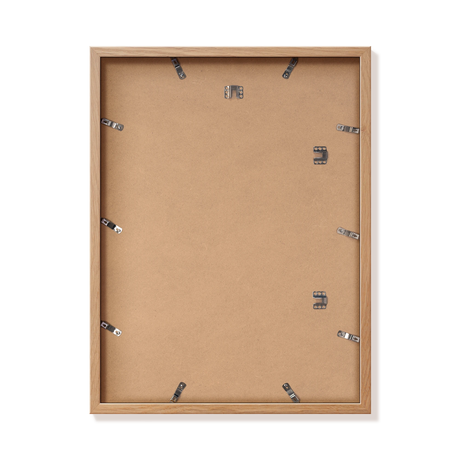 Back of natural oak 18x24 in frame with hanging hardware