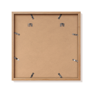 Back of natural oak 20x20 in frame with hanging hardware