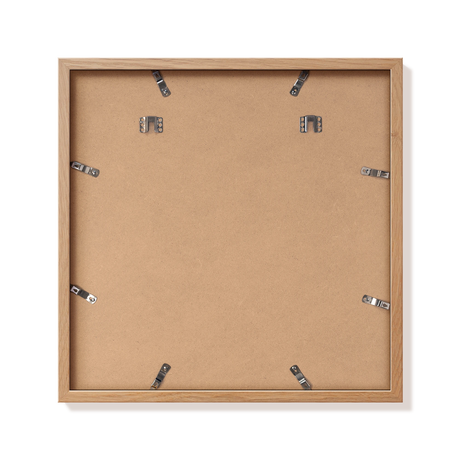 Back of natural oak 20x20 in frame with hanging hardware