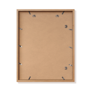 Back of natural oak 22x28 in frame with hanging hardware