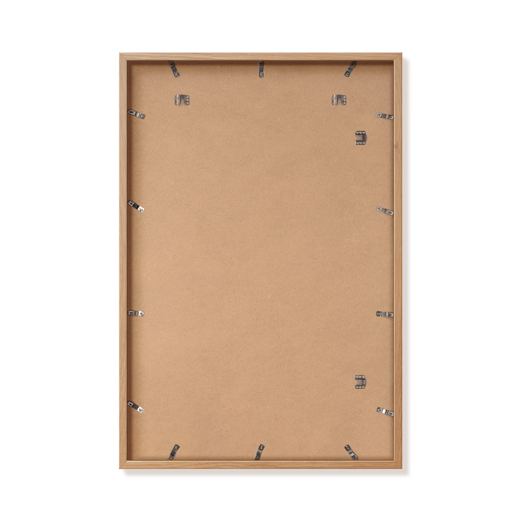 Back of natural oak 24x36 in frame with hanging hardware