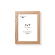 Natural oak picture frame 5x7 in, front view