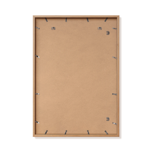 Back of natural oak 70x100 cm frame with hanging hardware