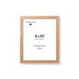 Natural oak picture frame 8x10 in, front view