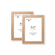 Two natural oak picture frames, 5x7 in | 13x18 cm