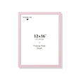 Pink picture frame 12x16 in, front view