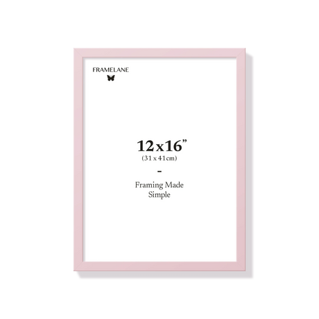 Pink picture frame 12x16 in, front view