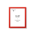 Red picture frame 8x10 in, front view