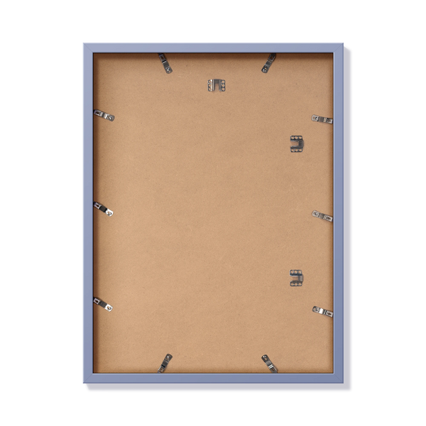 Back of violet 18x24 in frame with hanging hardware