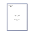 Violet picture frame 18x24 in, front view