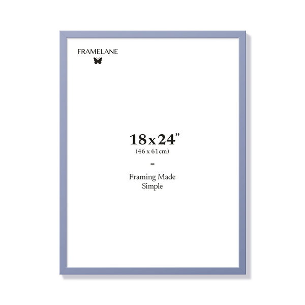 Violet picture frame 18x24 in, front view