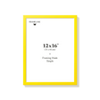 Yellow 12x16 in picture frame, front view