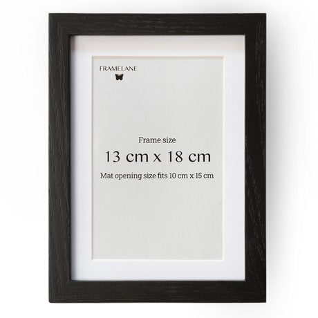 2 Black Oak Frames, 13x18 cm