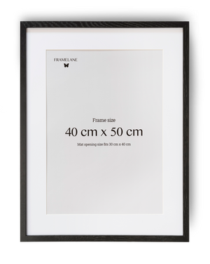 2 Black Oak Frames, 40x50cm