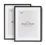 2 Black Oak Frames, 40x50cm