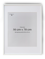 2 White Oak Frames, 50x70 cm,