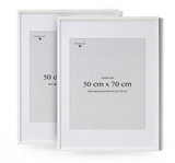 2 White Oak Frames, 50x70 cm,