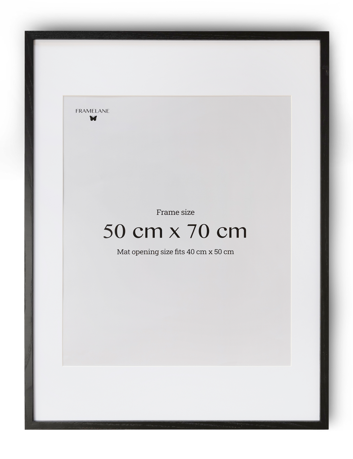 2 Black Oak Frames, 50x70 cm