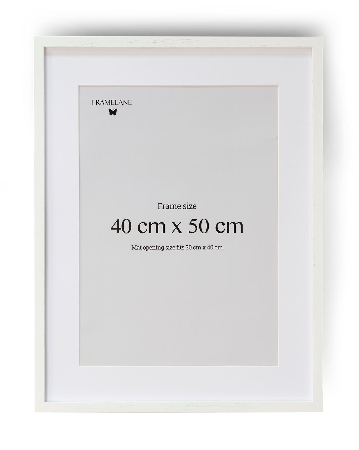 2 Marcos de madera de roble blanco, 40x50 cm