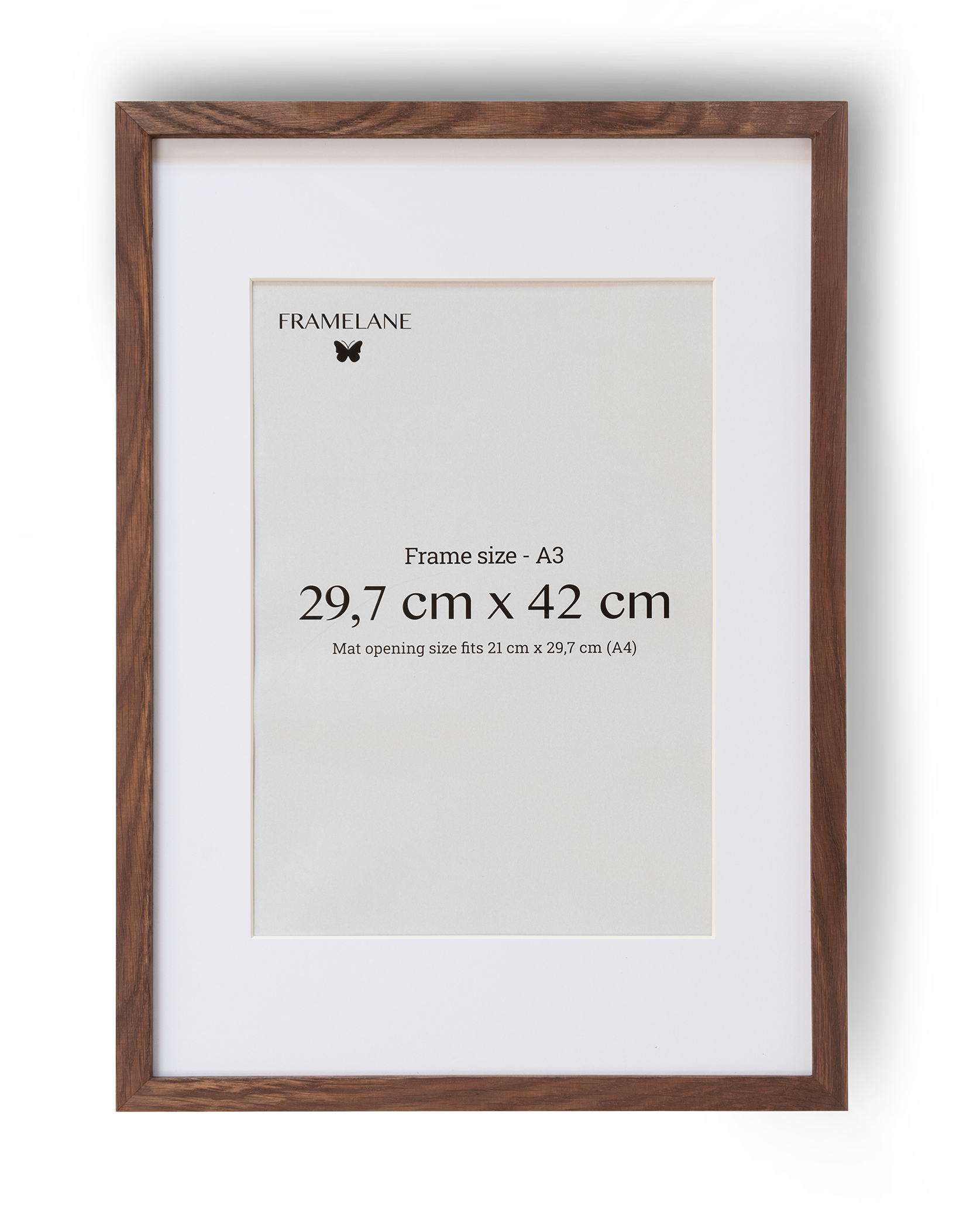 2 Dark Oak Frames, 29.7x42 cm (A3)