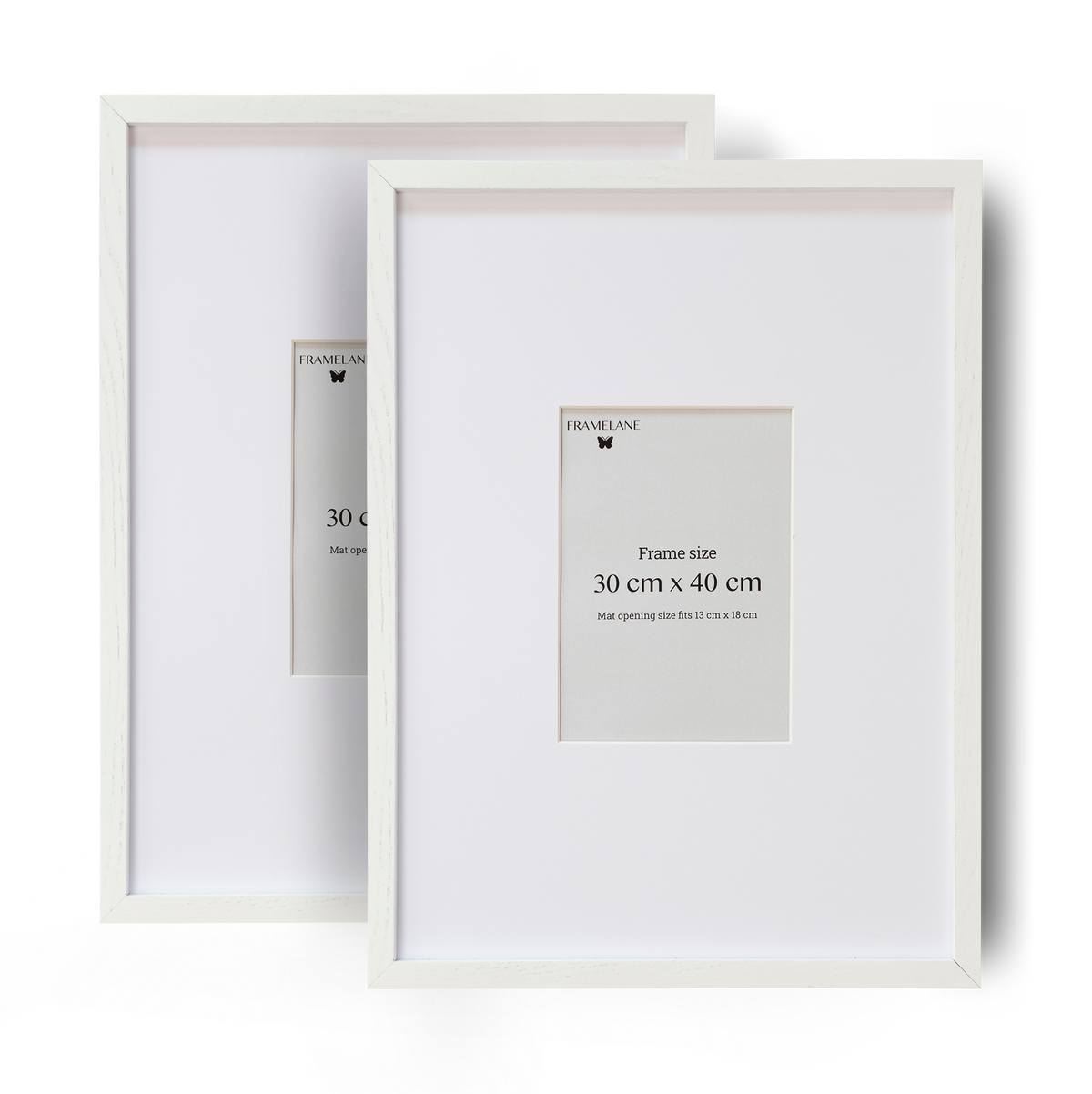 2 White Oak Frames, 30x40 cm – Framelane
