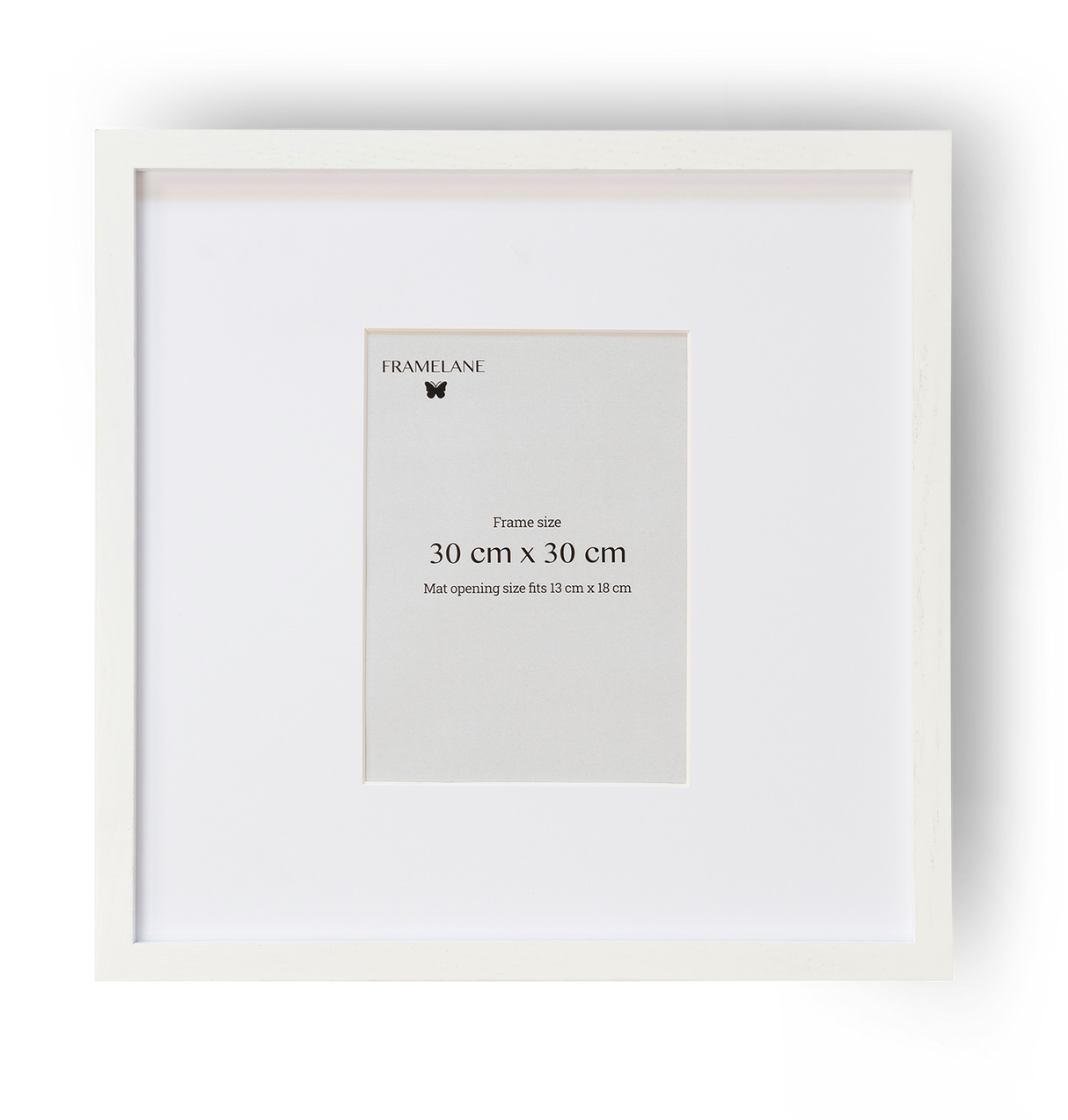 2 Marcos de madera de roble blanco, 30x30 cm