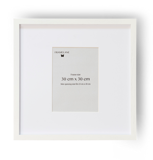 2 Marcos de madera de roble blanco, 30x30 cm