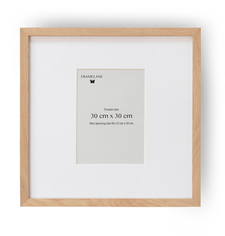 2 Natural Oak Frames, 30x30 cm