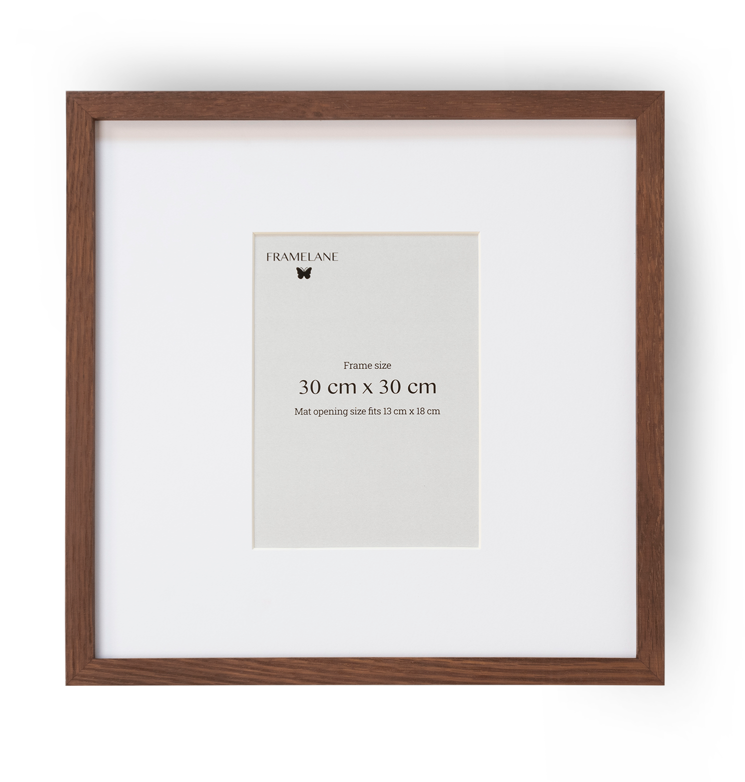 2 Dark Oak Frames, 30x30 cm