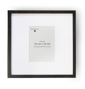 2 Black Oak Frames, 30x30 cm