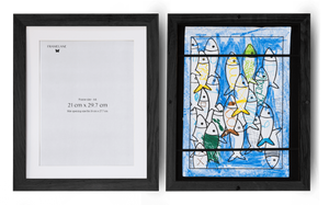 2 Black Oak Kids Art Frames (A4), 21x29.7 cm