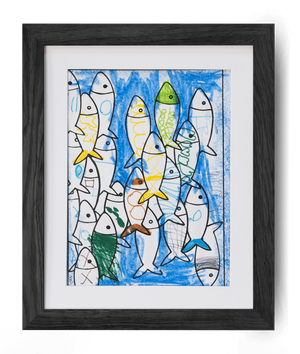 2 Black Oak Kids Art Frames (A4), 21x29.7 cm